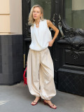 Casual Loose Wide-Leg Lantern Pants