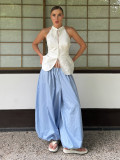 Casual Loose Wide-Leg Lantern Pants