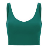 Backless Sports Bra for Women - Shockproof High-Intensity Running and Yoga Tank Top
