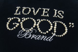 Goodbrand Love is Good Pearl Slogan Heavyweight Couple T-Shirt