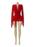 Deep V Neck Slim Fit Sexy Bodycon Mini Dress for Women
