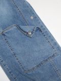 Relaxed High-Waisted Women's Fashion Casual Wide-Leg Denim Overalls