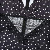 Chic Polka Dot Long Dress