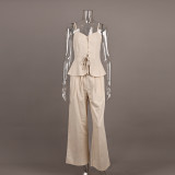 Cami Top and High-Waisted Wide-Leg Pants Set