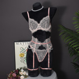 Handcrafted Pearl Bra Set with Detachable Fishbone Waist