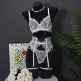 Handcrafted Pearl Bra Set with Detachable Fishbone Waist