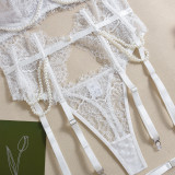 Handcrafted Pearl Bra Set with Detachable Fishbone Waist