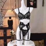 Handcrafted Pearl Bra Set with Detachable Fishbone Waist