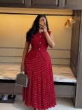 Elegant Sleeveless Vest & Pleated Skirt Set