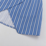 Stylish Striped Two-Piece Skirt Set for Women
