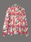 Relaxed Artistic Printed Round-Neck Shirt