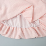 Sweet Cotton Vest & Bubble Skirt Two-Piece Summer Set