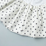 Polka Dot Halter Neck Tank Top + Wide-Leg Pants Set