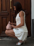 Sweet Cotton Vest & Bubble Skirt Two-Piece Summer Set