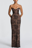 Elegant Lace Bodycon Dress with Adjustable Straps