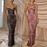 Elegant Lace Bodycon Dress with Adjustable Straps