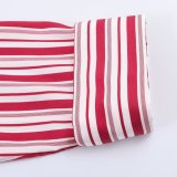 Trendy Striped Cuffed Sleeve Shirt
