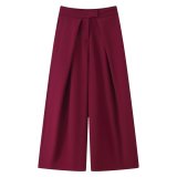 Chic Front Pleated Trousers