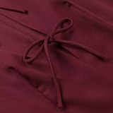 Wavy Hem Wide Skirt Bow-Decorated Short Dress