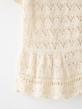 Trendy Hollow Knit Short Sleeve Cardigan