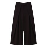 Chic Front Pleated Trousers