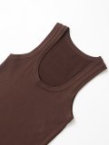 Fashionable Plain Knit Basic Top