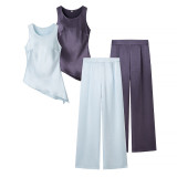 Classic Fashion Silk Two-Piece Set