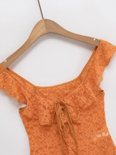 Layered Decorative Lace Top