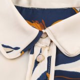 Floral Print Satin Feel Shirt