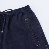 Trendy Denim Short Shirt with Mid-Waist Wide-Leg Jogger Pants