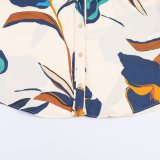 Floral Print Satin Feel Shirt