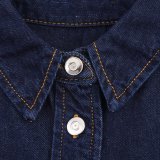 Trendy Denim Short Shirt with Mid-Waist Wide-Leg Jogger Pants