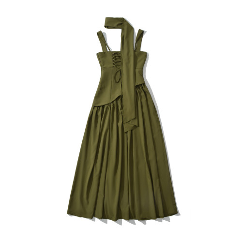 Classic Spaghetti Strap Slit Dress