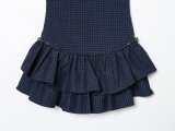 Versatile Plaid Layered Short Dress