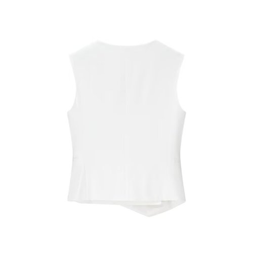 Chic Asymmetrical Tank Top and Wide-Leg Trousers Set