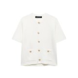 Chic Short-Sleeve Knit Top