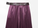 Satin Balloon Top & Loose Satin Pants Set