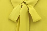 Bow-Tie Detail Long-Sleeve Collared Shirt