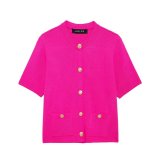 Chic Short-Sleeve Knit Top