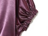 Satin Balloon Top & Loose Satin Pants Set