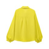 Bow-Tie Detail Long-Sleeve Collared Shirt