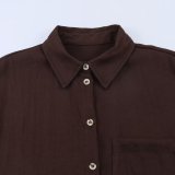 Trendy Loose-Fit Wide-Sleeve Shirt