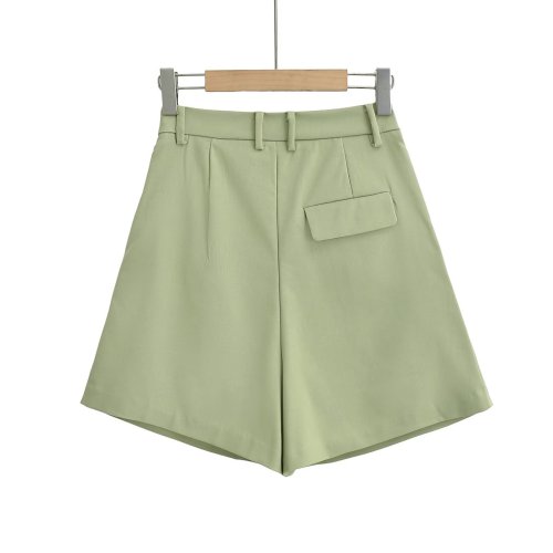 Linen Blend Casual Vest Shorts