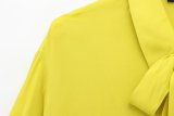 Bow-Tie Detail Long-Sleeve Collared Shirt