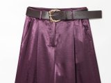 Satin Balloon Top & Loose Satin Pants Set