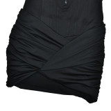 Trendy Bodycon Jumpsuit Mini Dress