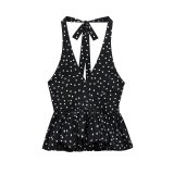 Elegant High-Slit Halter Neck Backless Dress