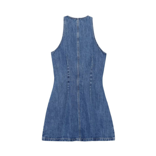Fashionable Denim Mini Dress