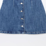 Fashionable Denim Mini Dress
