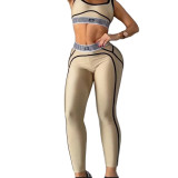 High-Intensity Shock-Absorbing Two-Piece Fitness Set for Running and Yoga